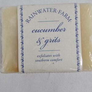 Rainwater Farm Handmade Herbal Soap Cucumber &‎ Grits Exfoliating-Southern Comfy